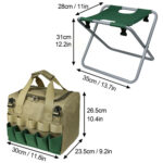 Detachable and foldable large capacity garden folding stool Fishing stool Garden tools folding stool - Image 6