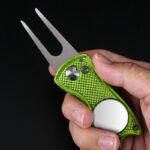 Golf Course Fork Folding Tools Metal Aluminum Handle Tools Gift Accessories Supplies - Image 2